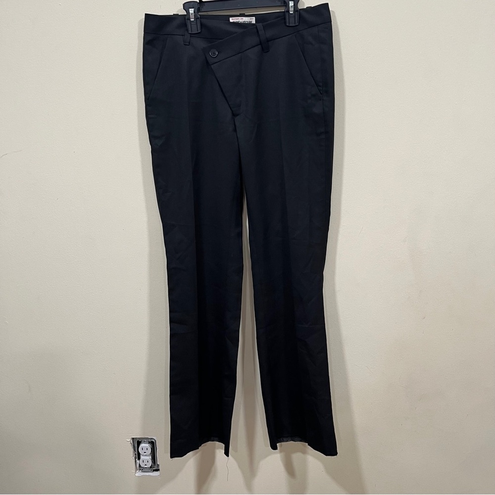 NWT Zadig & Voltaire Vanille Lyocell Black Pants raw hem size 38 TISSU ITALIEN